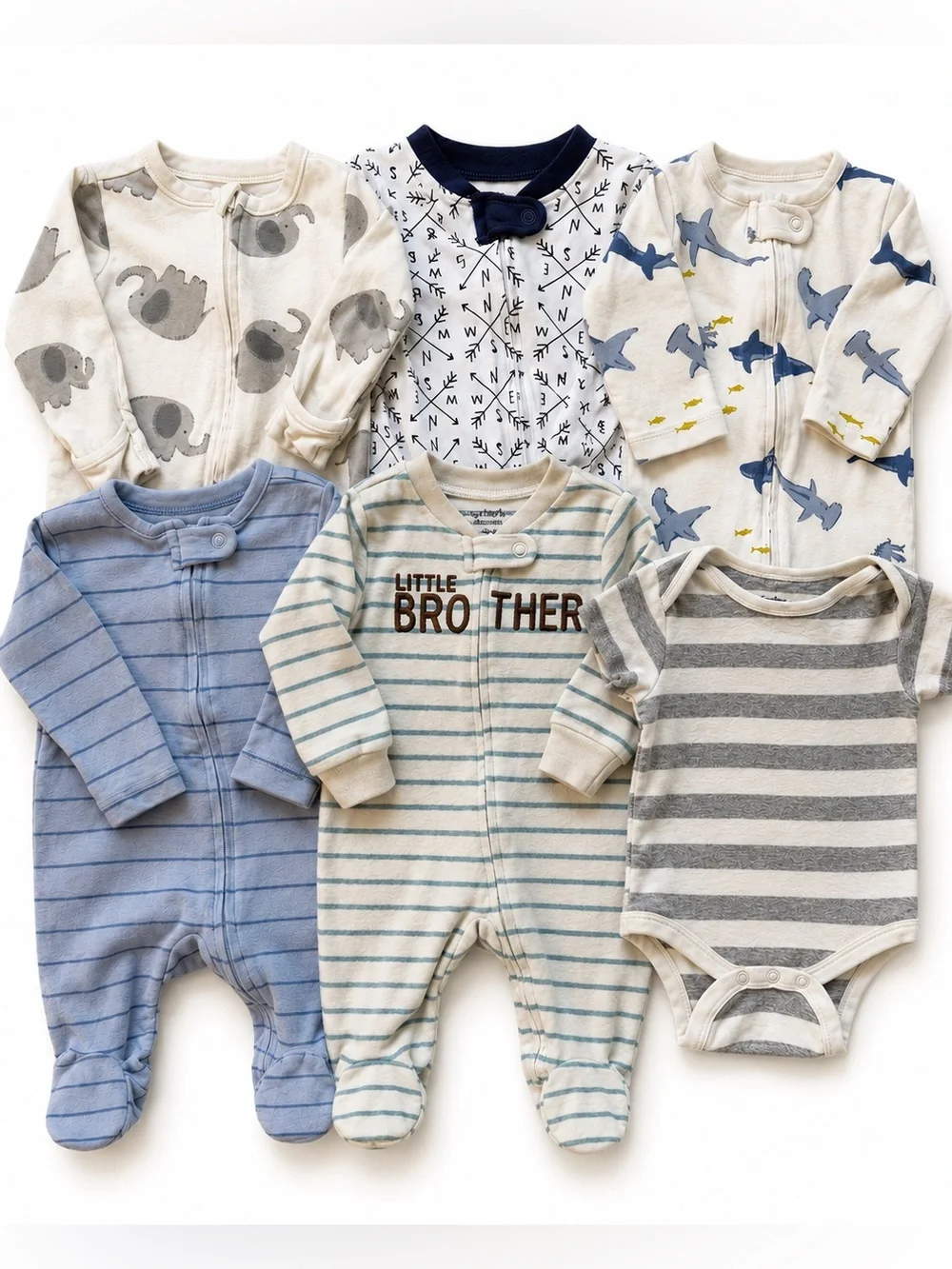 Baby Boy clothing Bundle 3–6M neutral boy bundle Pajama Sleeper 3-6 Months